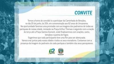 1ª Caminhada de Bênçãos será realizada em Umuarama
