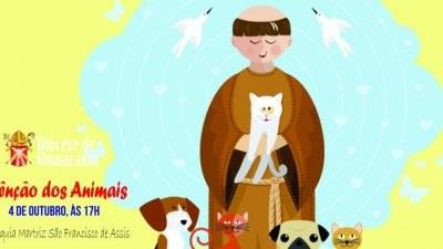 Paróquia São Francisco de Assis realizará a  bênção dos animais em outubro