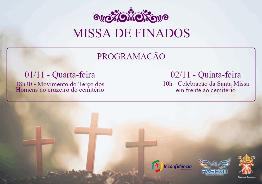 Cartaz das celebrações de Finados de 2017 Cartaz das celebrações de Finados de 2017