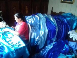 Costura do manto em 2017