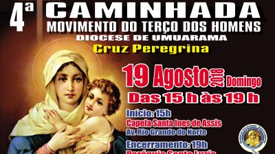 Movimento Terço dos Homens realizará sua 4ª Caminhada