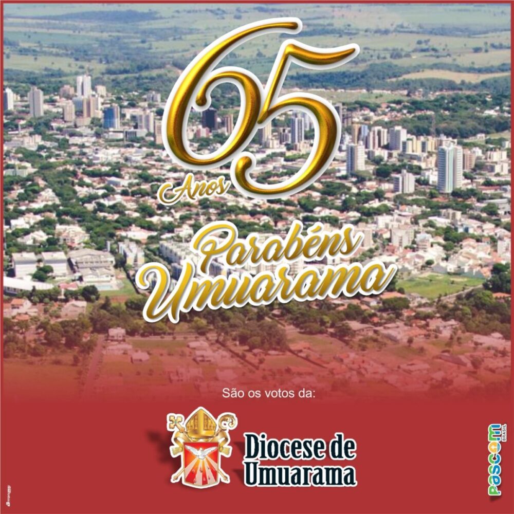 Diocese parabeniza Umuarama pelo seu 65º aniversário