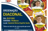 Santa Missa de Ordenação Diaconal de três Seminaristas acontece nesse sábado