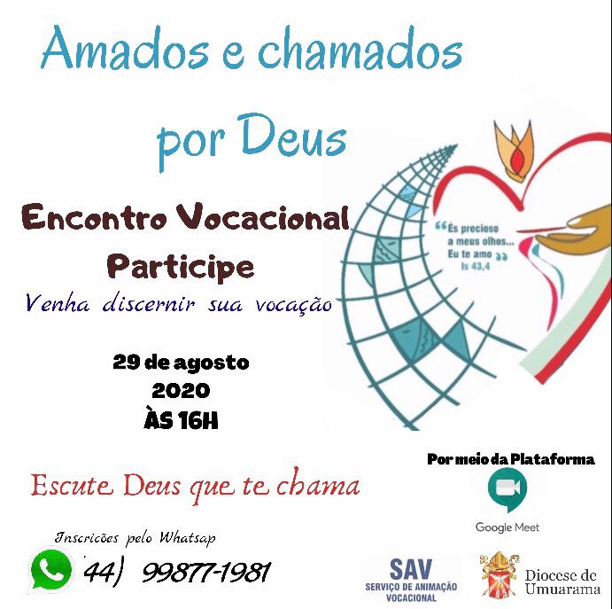 Serviço de Animação Vocacional convida a todos para o Encontro Vocacional