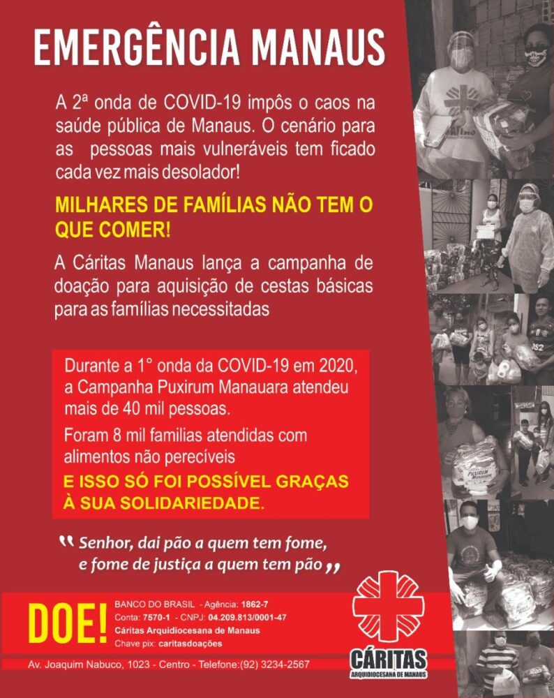 Cáritas de Manaus realiza campanha 