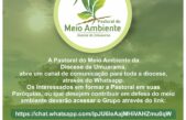 Pastoral do Meio Ambiente lança novo canal de comunicação