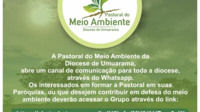 Pastoral do Meio Ambiente lança novo canal de comunicação