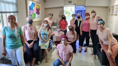 Mulheres da Cúria Diocesana em apoio à companheira com Câncer