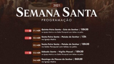 Tríduo Pascal e suas celebrações na Diocese de Umuarama