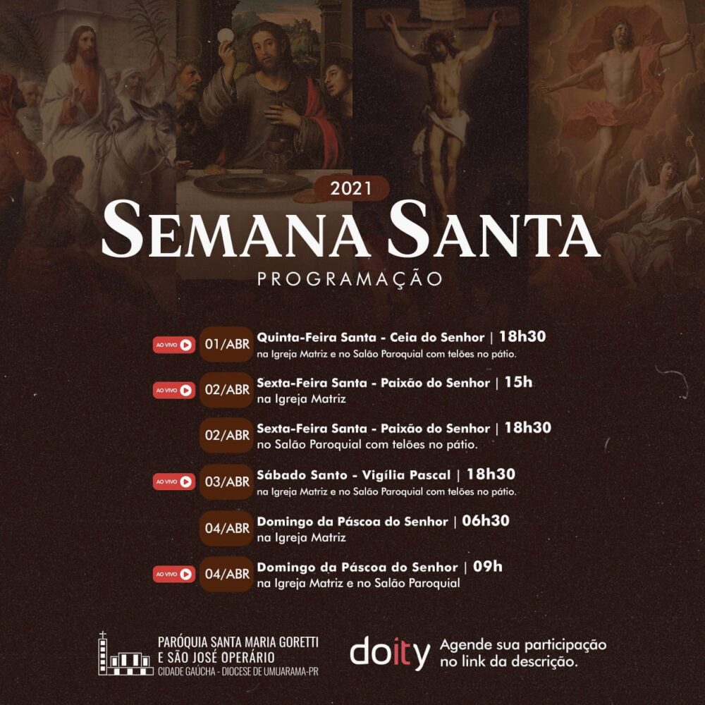 Tríduo Pascal e suas celebrações na Diocese de Umuarama