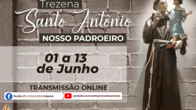 Trezena de Santo Antônio será celebrada no Santuário de seu padroeiro em Iporã