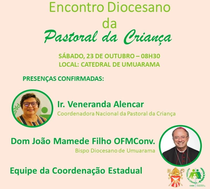 Coordenadora Nacional da Pastoral da Criança visitará a Diocese de Umuarama