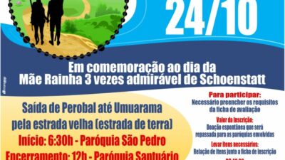 Terço dos Homens São Pedro realiza caminhada penitencial até o Santuário