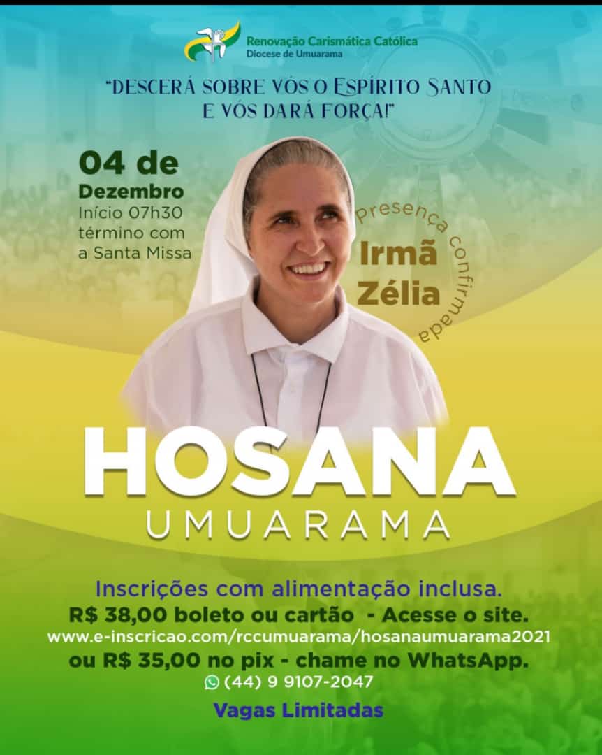 RCC realizará o HOSANA 2021