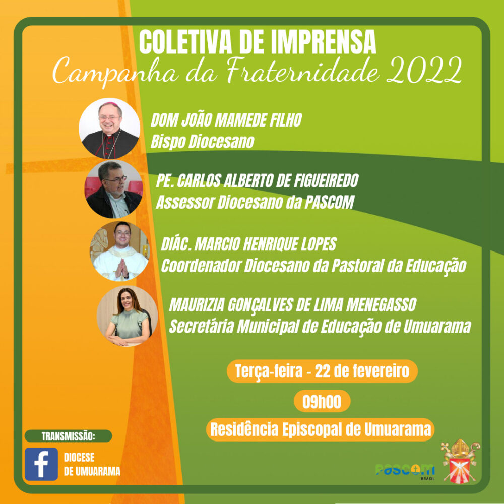 Coletiva de Imprensa sobre a Campanha da Fraternidade 2022