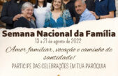 Semana Nacional da Família acontecerá nas paróquias da Diocese