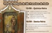 Fragmento de Osso de São Francisco de Assis em exposição para veneração