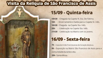 Fragmento de Osso de São Francisco de Assis em exposição para veneração