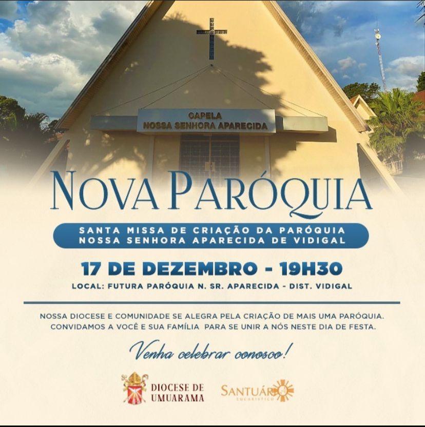 Capela de Vidigal se tornará Paróquia