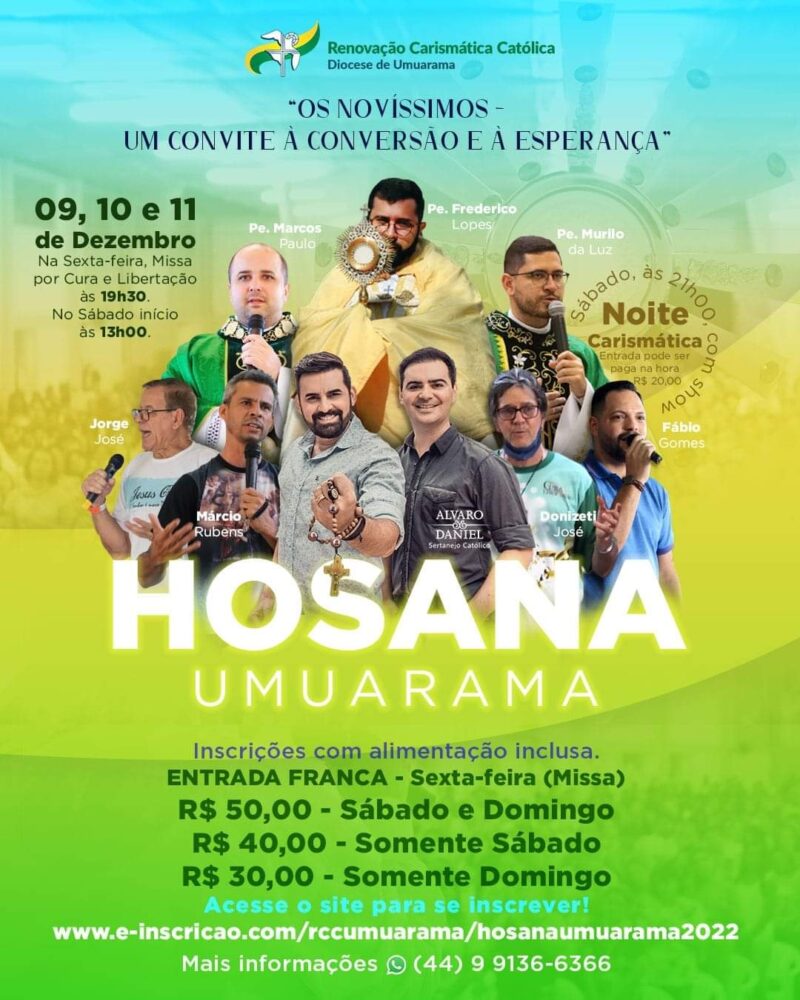 Renovação Carismática Católica realiza o “Hosana Umuarama 2022”