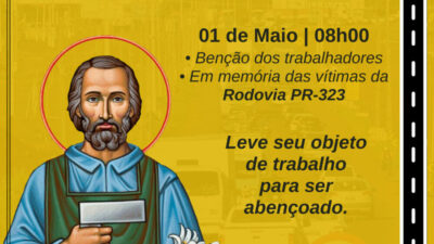 Santa Missa em memória às vítimas da PR-323 e em honra a São José Operário acontecerá no Santuário Perpétuo Socorro