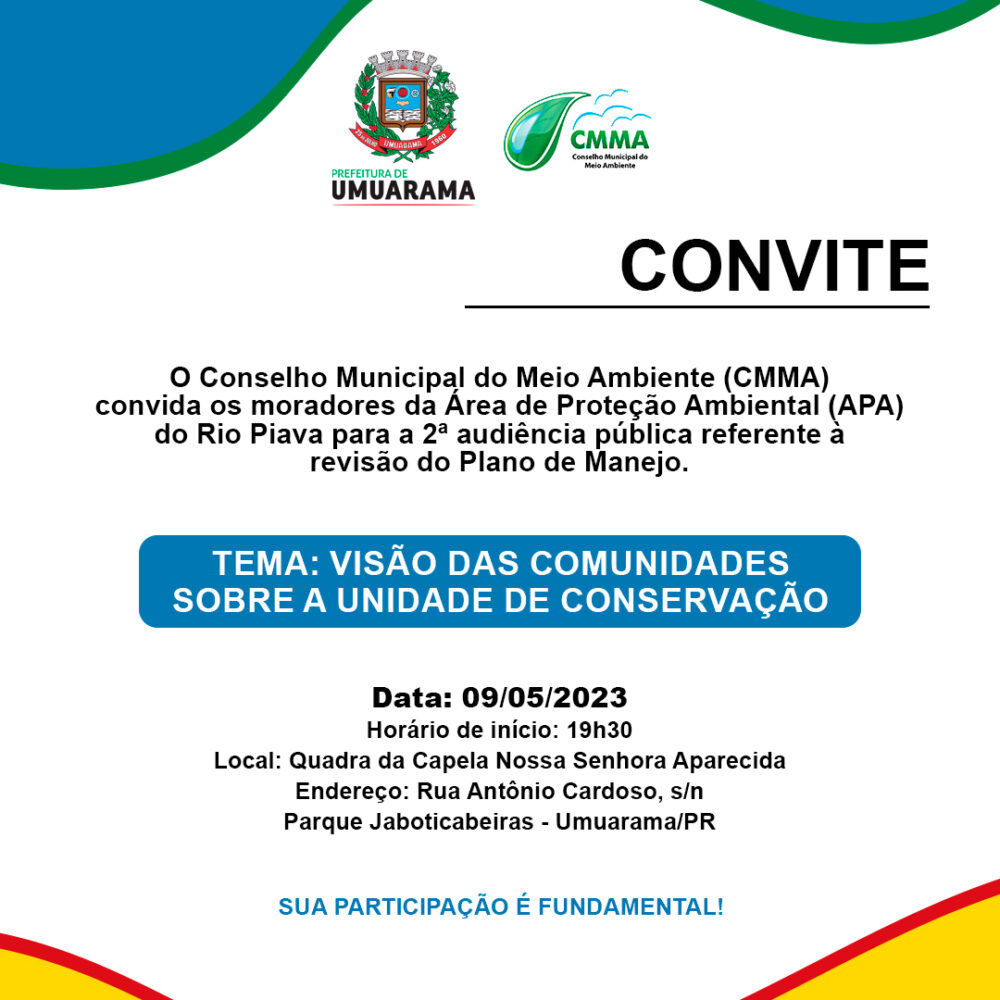 Revisão do plano de manejo da APA será tratada em Audiência Pública