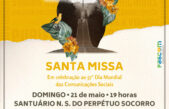 Missa do Dia Mundial das Comunicações Sociais será no Santuário Nossa Senhora do Perpétuo Socorro