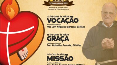 Tríduo em Ação de Graças aos 100 anos do Frei Clemente começa hoje na Igreja Matriz de Umuarama