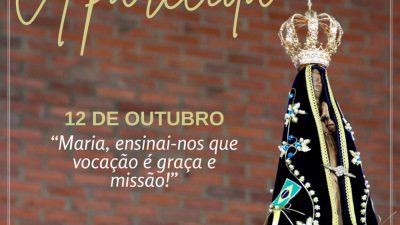 Confira os horários das missas de Nossa Senhora Aparecida pela Diocese