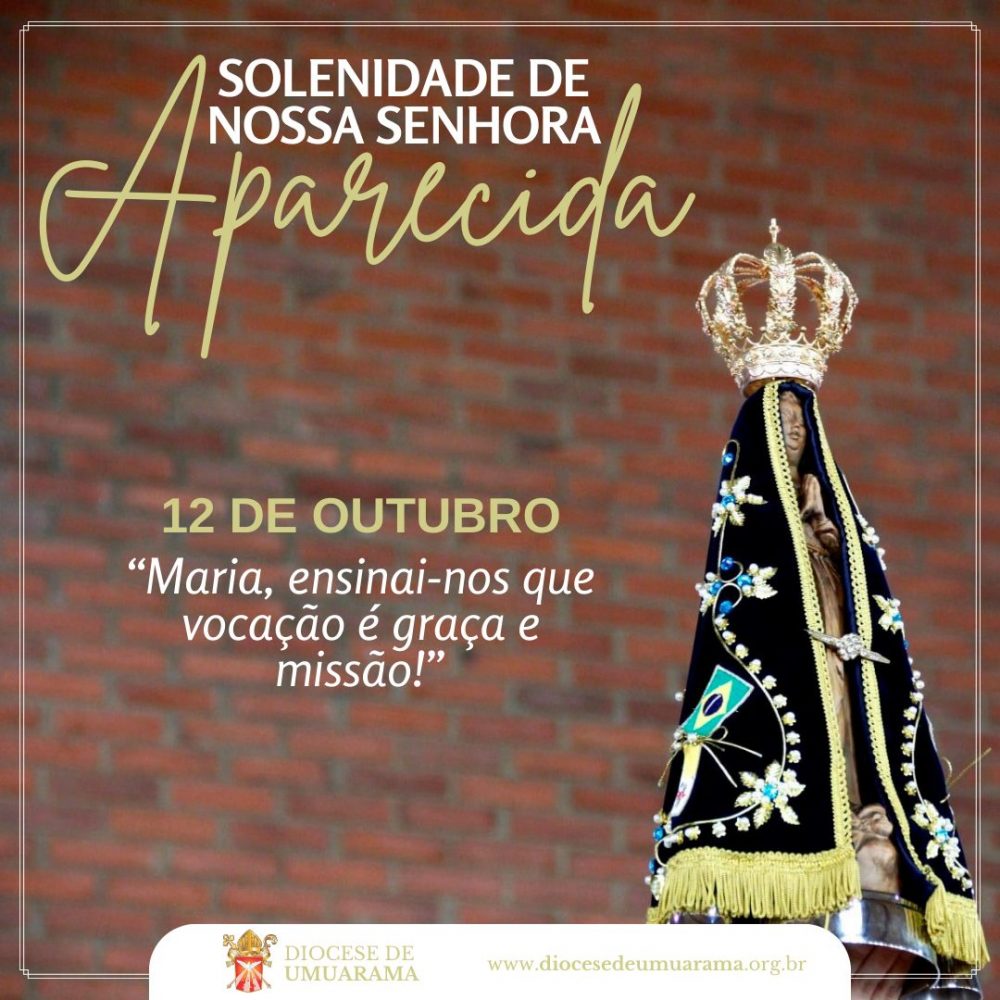 Confira os horários das missas de Nossa Senhora Aparecida pela Diocese