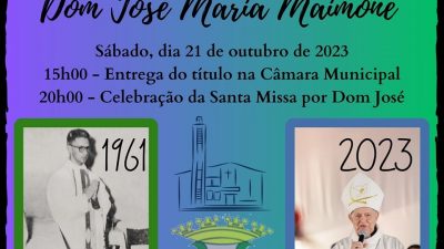 Dom José receberá o título de Cidadão Honorário de Icaraíma