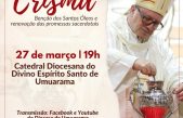 Missa do Crisma acontece nesta quarta-feira na Catedral Diocesana