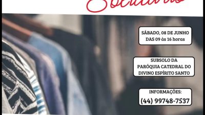 Cáritas Diocesana realizará Bazar Solidário neste sábado