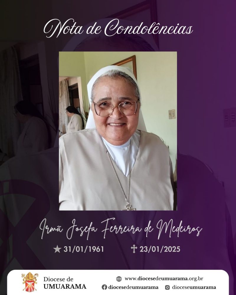 Nota de Condolências: Irmã Josefa Ferreira de Medeiros