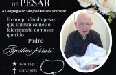 Nota de Condolências: Padre Agostinho Ferrari
