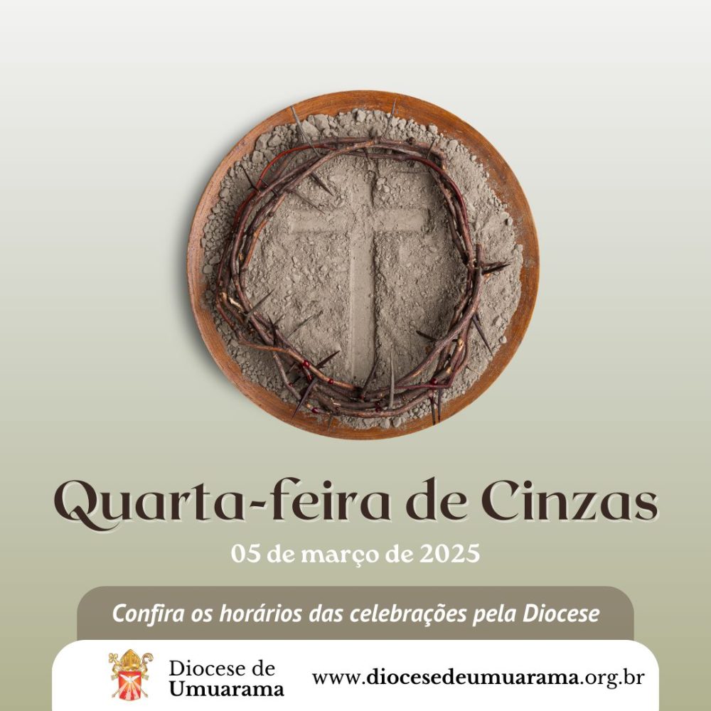 Quarta-feira de Cinzas: Confira os horários das celebrações pela diocese