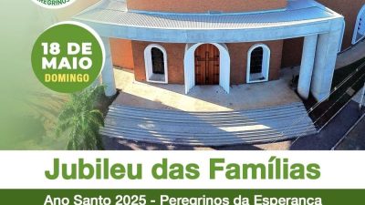 Jubileu das Famílias acontecerá no próximo fim de semana