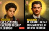 Divulgada nova data de Canonização de Carlos Acutis e Pier Giorgio