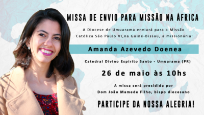 Diocese de Umuarama-PR envia professora para missão na África