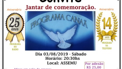 Programa Canaã comemora 25 anos de programação