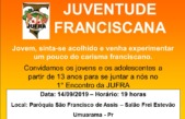 Paróquia São Francisco de Assis faz convite aos jovens